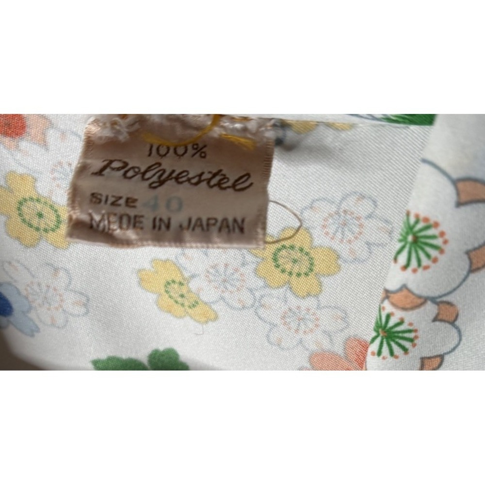 Vintage Kimono Floral Robe Japan Size 40 Mint Condition - Picture 4 of 12